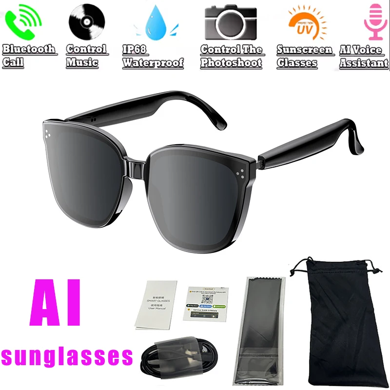 Audio Music Arabic - Gafas de traducción inteligentes polarizadas AI,
