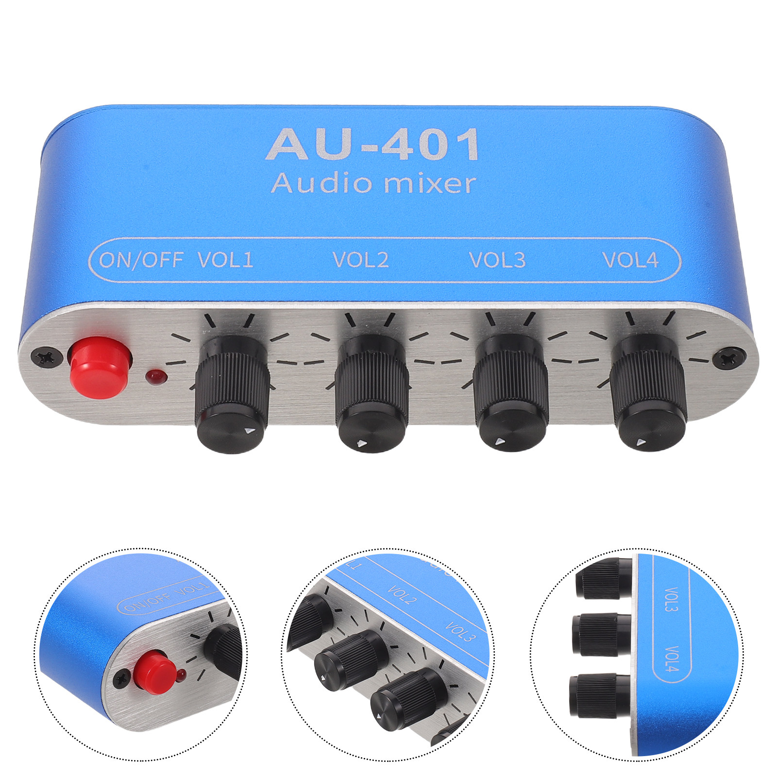Audio And Music - Mezclador de Audio de 4 Canales,