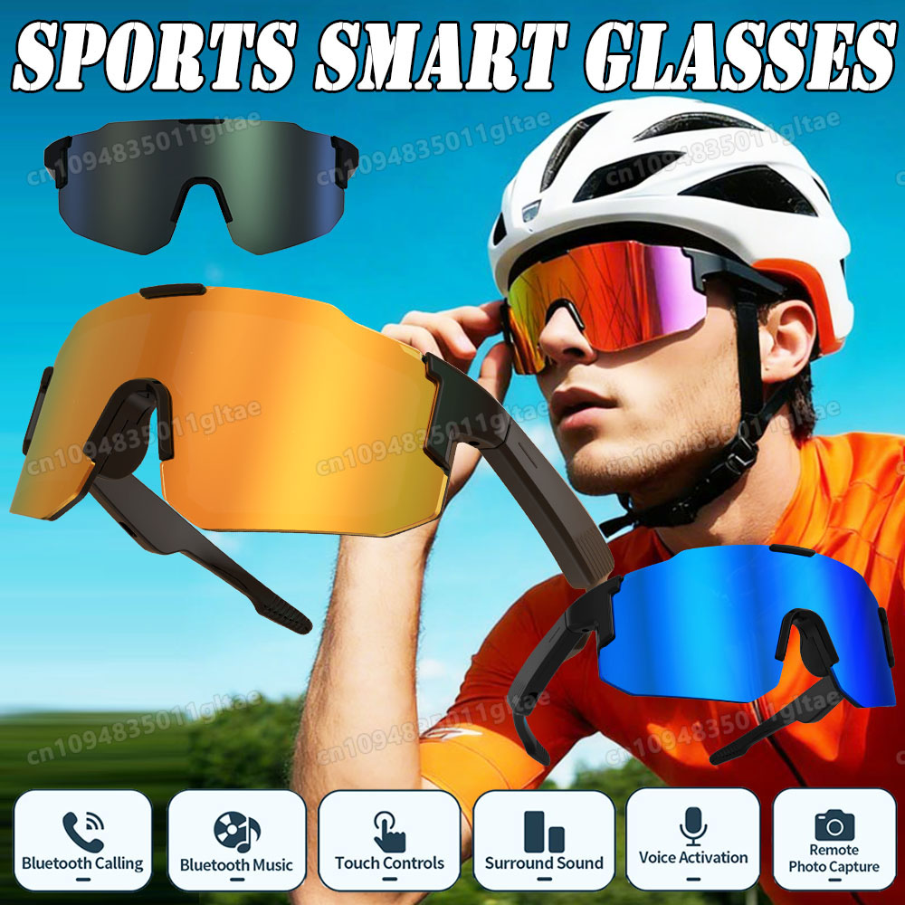 Audio Music Arabic - Gafas Inteligentes de Ciclismo con Cámara,