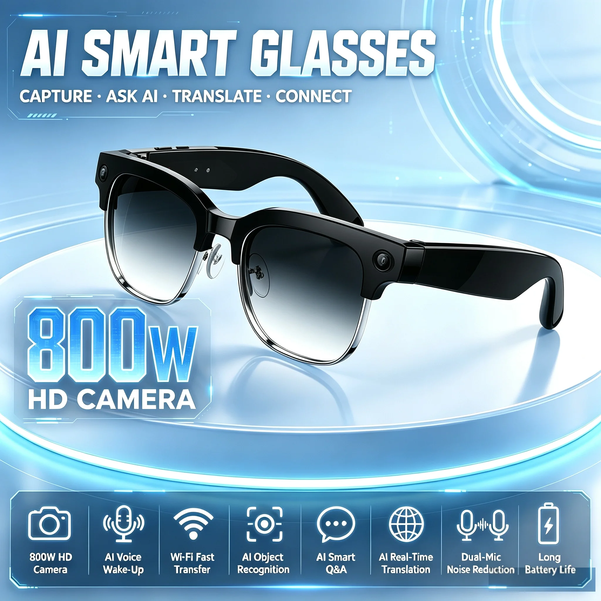 Audio Music Arabic - Gafas Inteligentes con IA, Lentes con