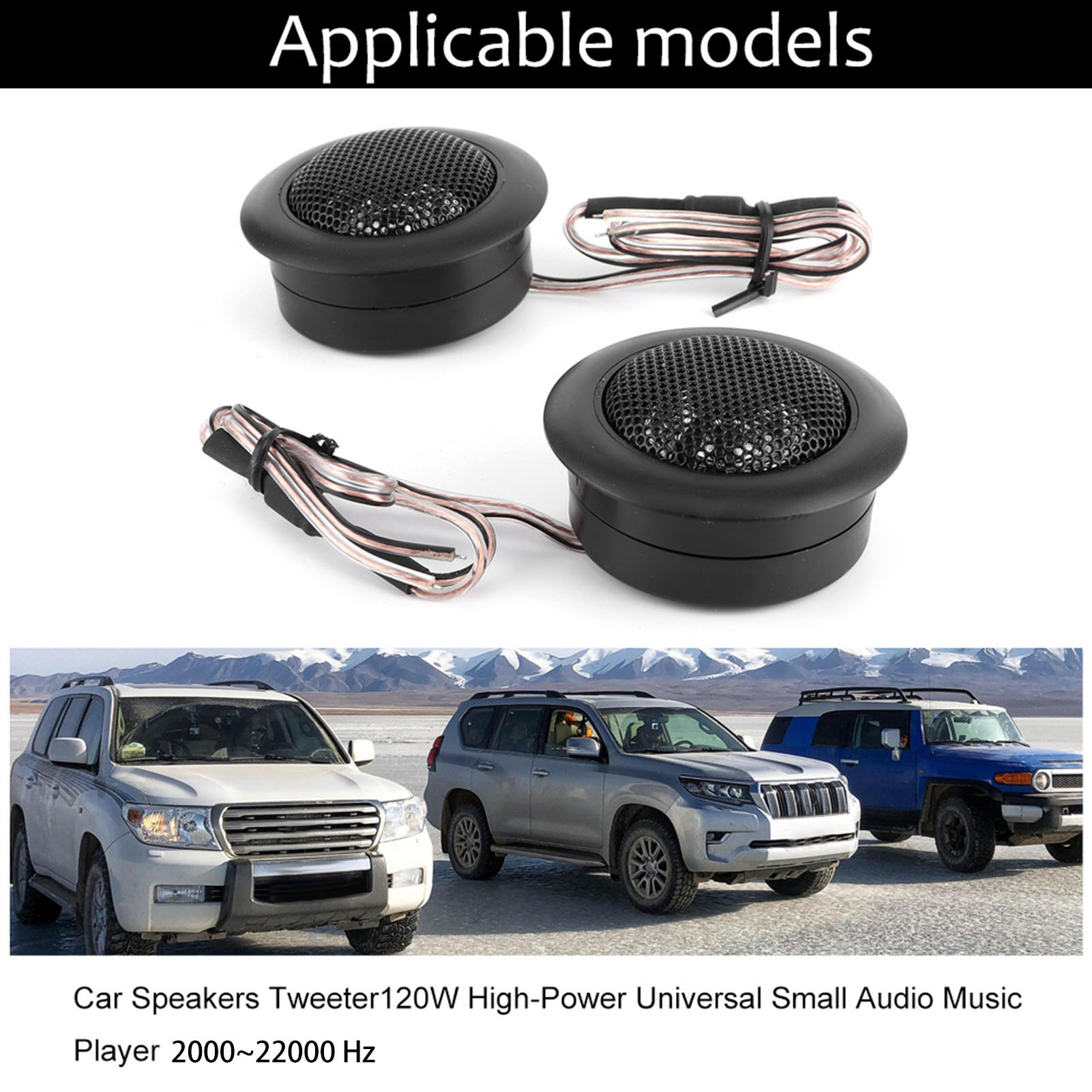 Audio Universal Music - 2 uds altavoces para coche Tweeter