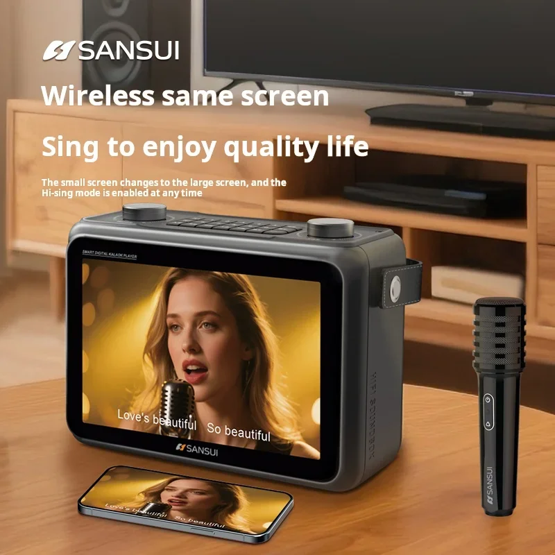 SANSUI K115 pantalla LED altav - Audio Music Lyrics reseña y precio