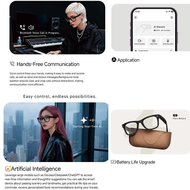 Gafas Inteligentes con IA 2026 - Audio Music Arabic reseña y precio