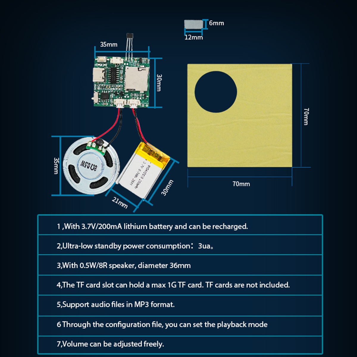Módulo Grabador de Sonido Prog - Audio Music Download Free Mp3 reseña y precio