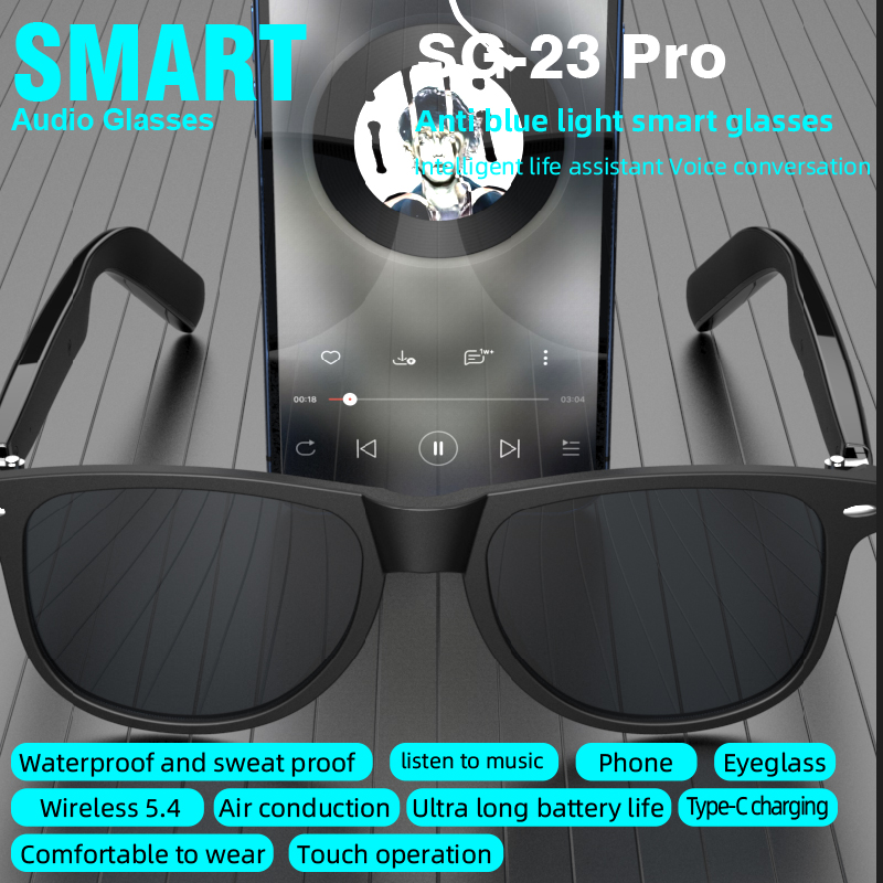 Gafas de Audio Inteligentes SG - Audio Music Arabic reseña y precio