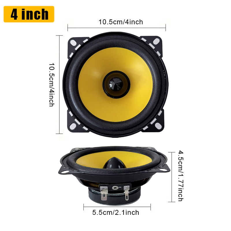 Altavoz de coche de 4 pulgadas - Audio Universal Music reseña y precio