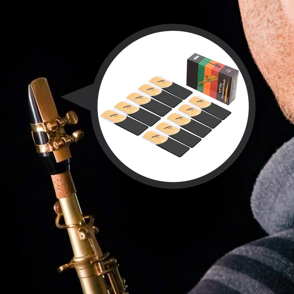 Paquete de 10 Cañas para Saxof - Saxophone Reed Pack reseña y precio