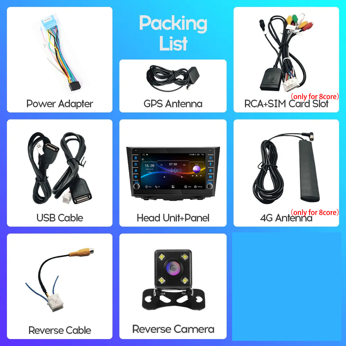 Radio para Auto con 8GB de RAM - Audio Music Arabic reseña y precio