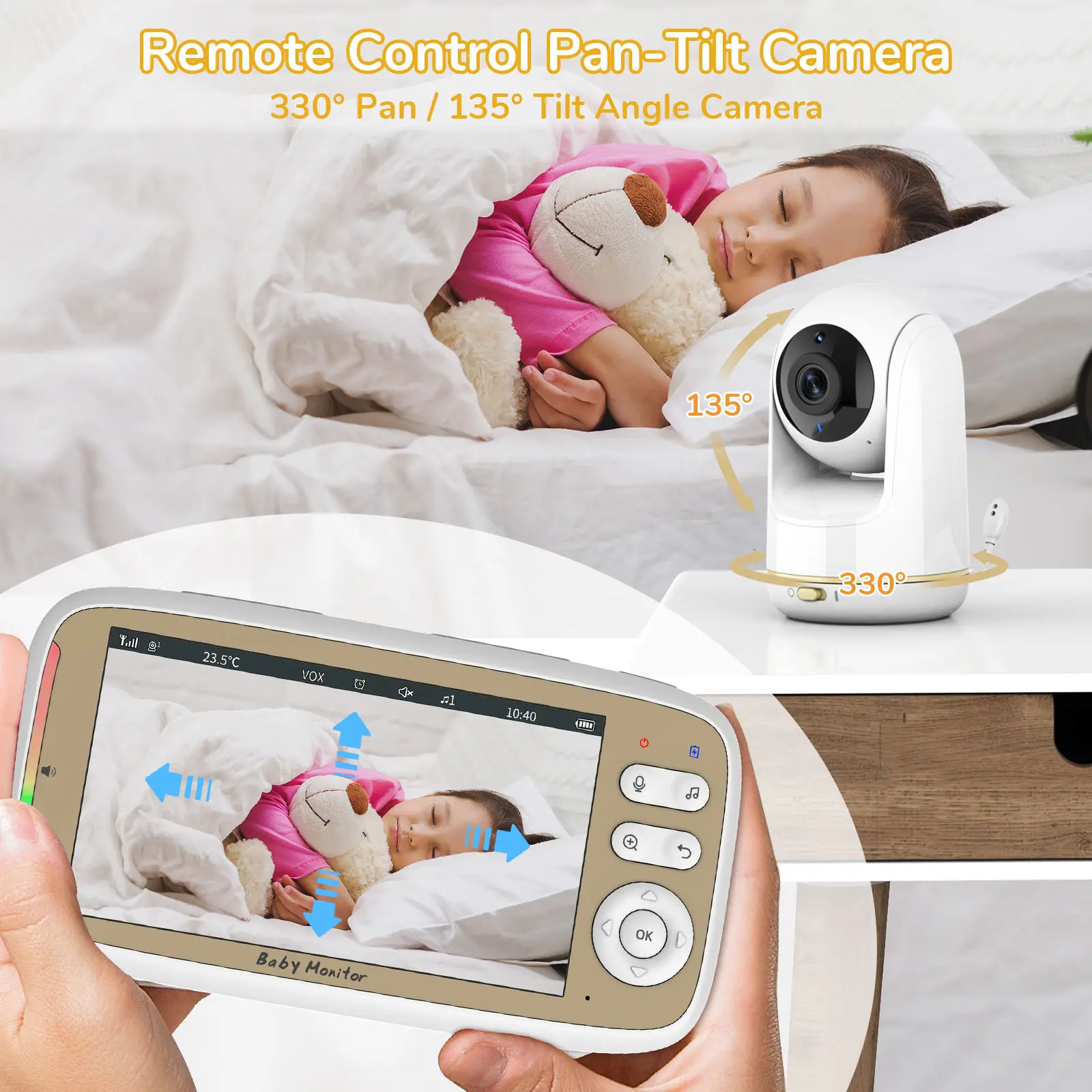 Monitor para Bebés de 5 Pulgad - Audio Hd Music reseña y precio
