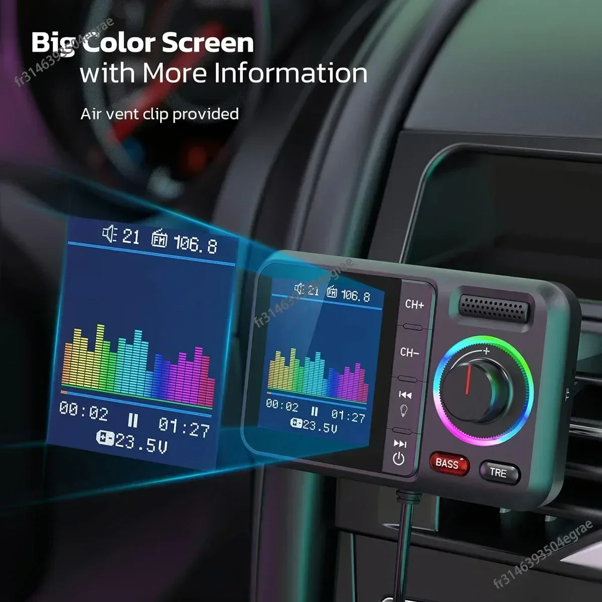 Transmisor FM Inalámbrico con  - Audio Music Car reseña y precio