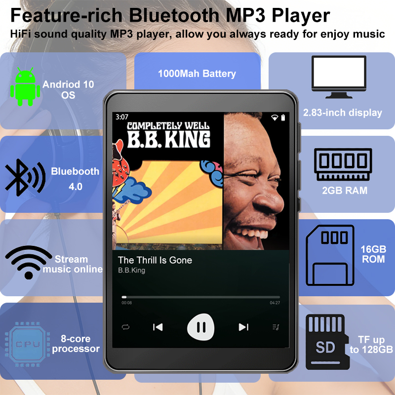 Reproductor MP3 WiFi Android 1 - Audio Music Download Free Mp3 reseña y precio